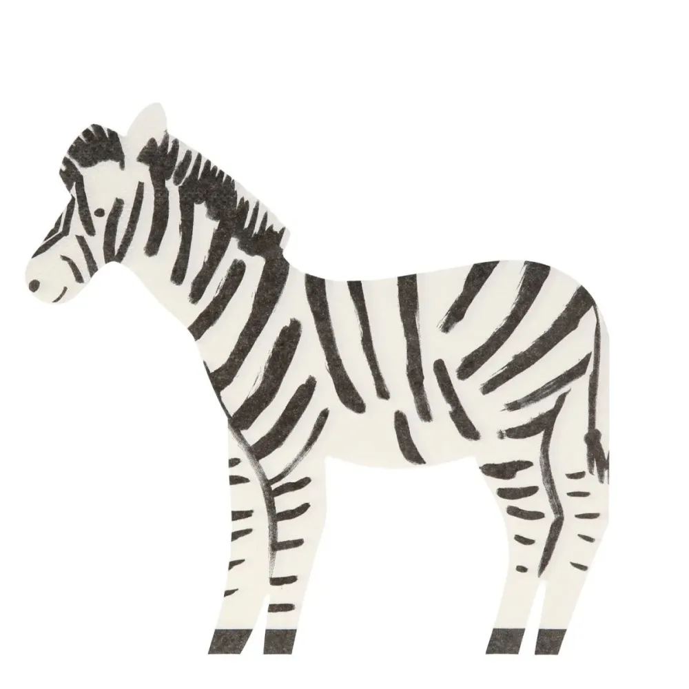 Tovaglioli da tavola Safari Zebra - Set da 20