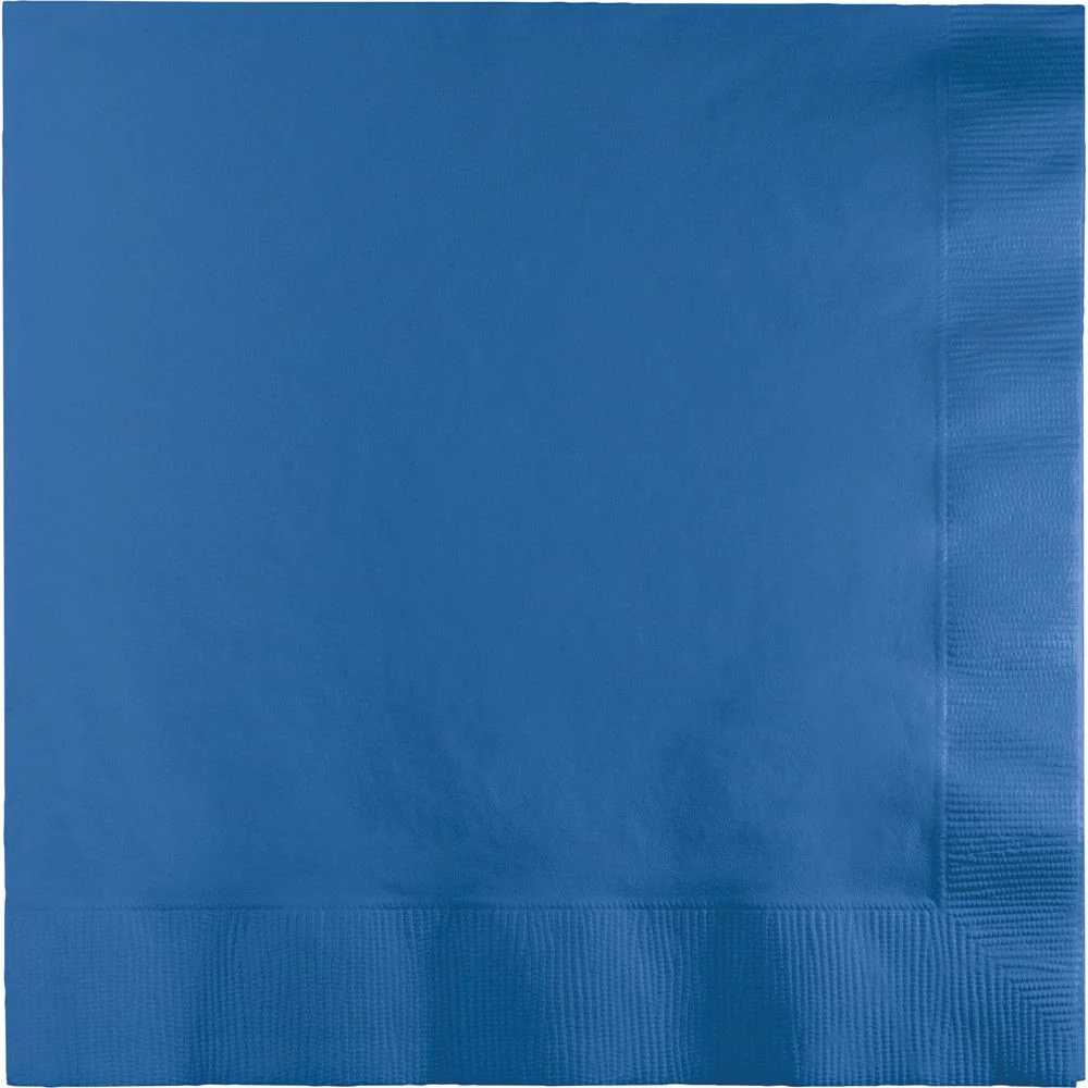 Tovaglioli, tinta unita blu reale, confezione da 20, 33 x 33 cm