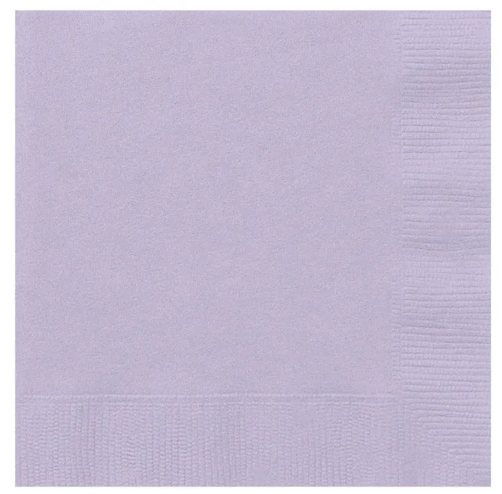 Tovaglioli, tinta unita lilla/lavanda, 20 pezzi, 33x33 cm