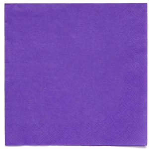 Tovaglioli, tinta unita viola, confezione da 20, 33 x 33 cm
