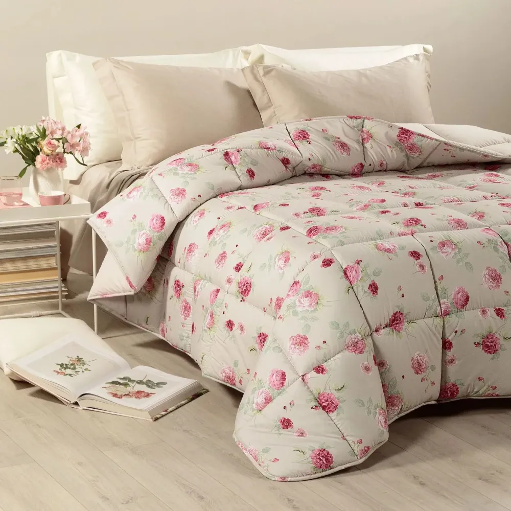 Trapunta Fiorita ! Caleffi Matrimoniale Microfibra - Comfort e Stile