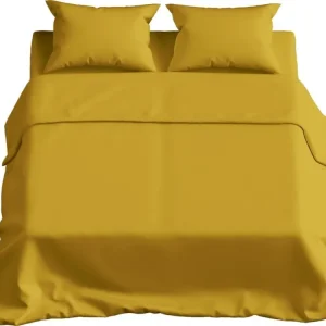 Tuttigiorni completo letto matrimoniale senape