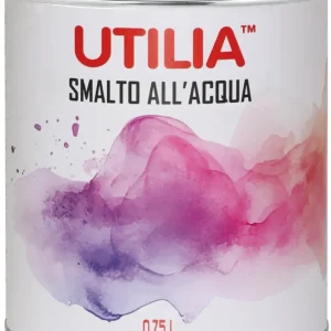 Utilia Smalto All'Acqua Ml. 750 Bianco Satinato 6.00 Pz