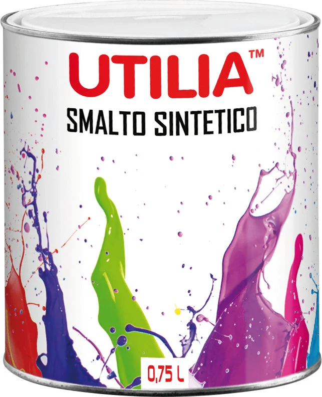 Utilia Smalto Sintetico Ml. 750 Bianco Perla (Ral 1013) 6.00 Pz