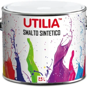 Utilia Smalto Sintetico Lt. 2,5 Bianco Lucido 2.00 Pz
