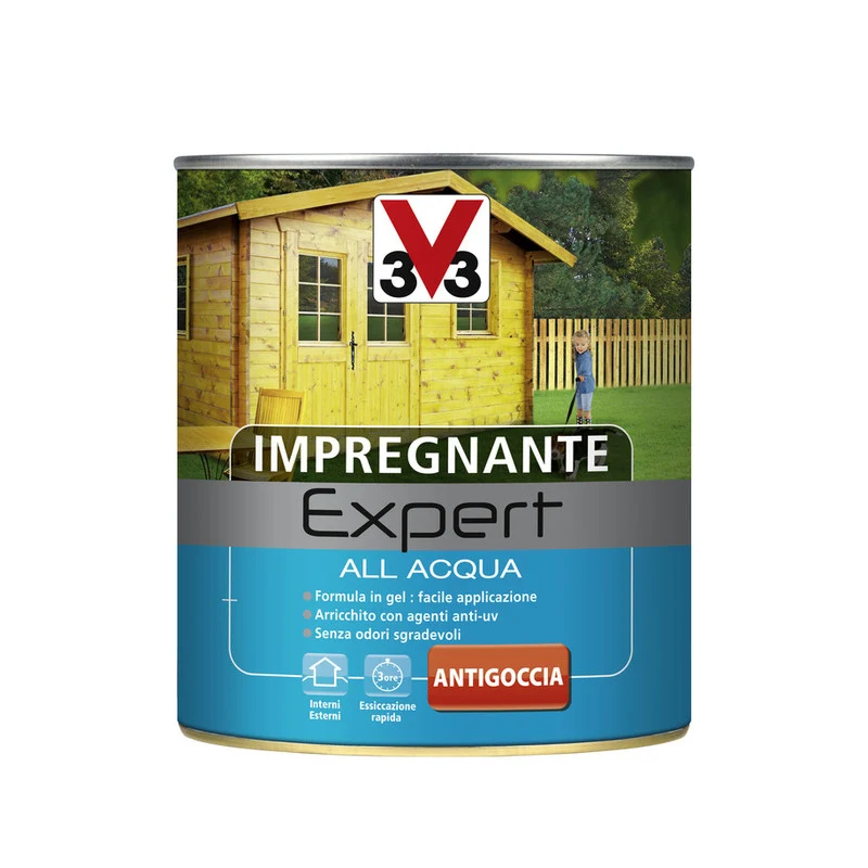 V33 Impregnante Expert Acqua Noce Antico 0,750L- 1,0 Pz
