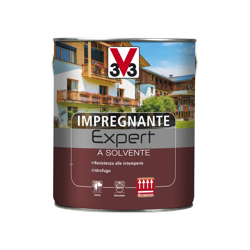 V33 Impregnante Expert Solvente Noce Scuro 2,5L- 1,0 Pz