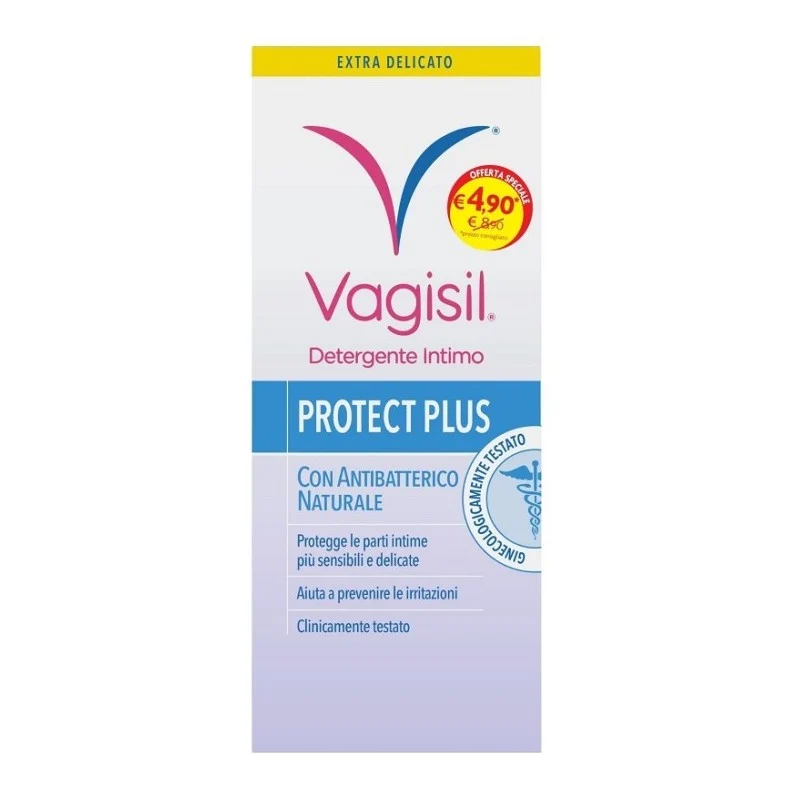 Vagisil Detergente Intimo Protect Plus 250 ml Antibatterico Naturale