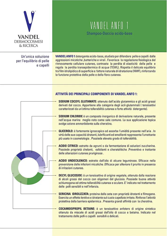 Vandel Anfo Detergente antibatterico/ micotico 250ml Vandel Dermocosmesi E Ricerca