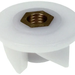 VEMA trascinatore per bicchiere  27mm H 14mm F M6S denti 4 plastica
