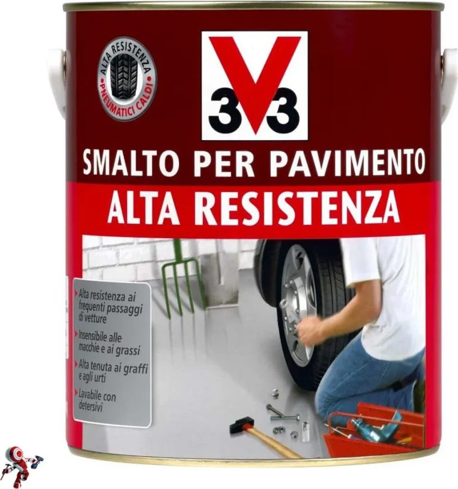 Vernice per pavimenti ad alta resistenza e tenuta - Grigio Chiaro 500ml
