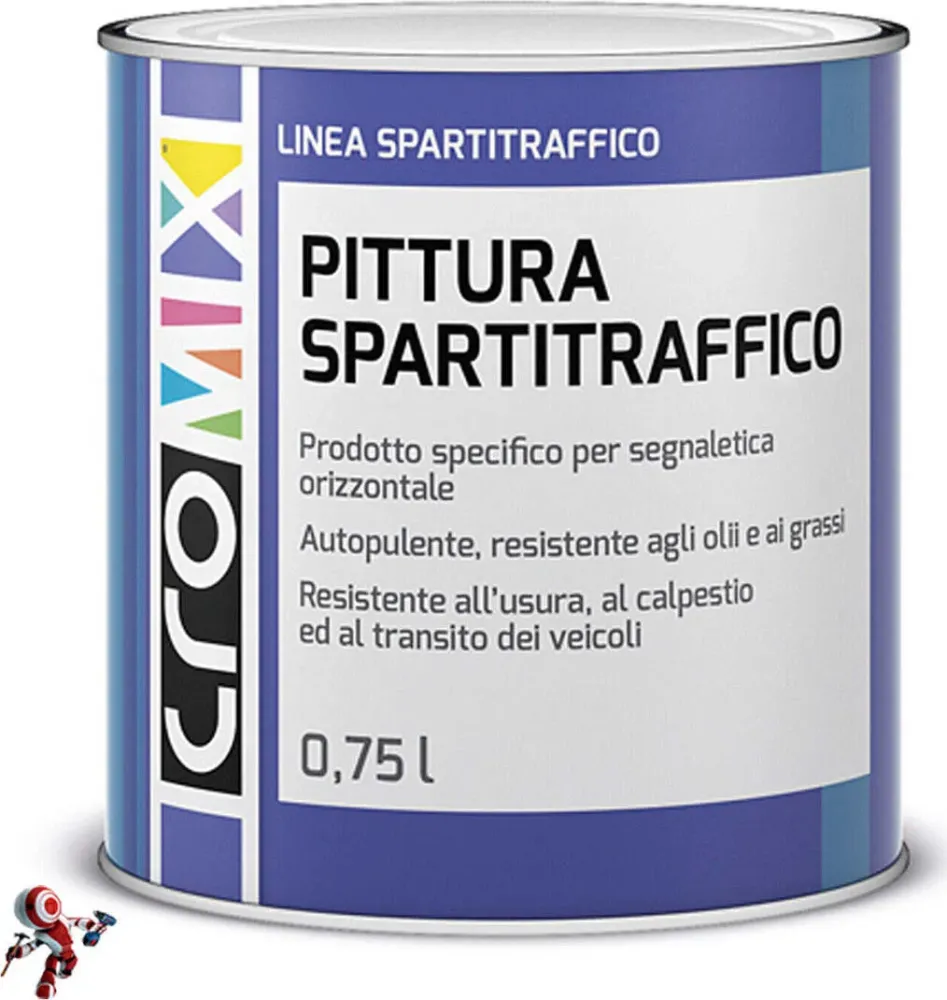 Vernice spartitraffico bianca Cromology Baldini Vernici 750 ml