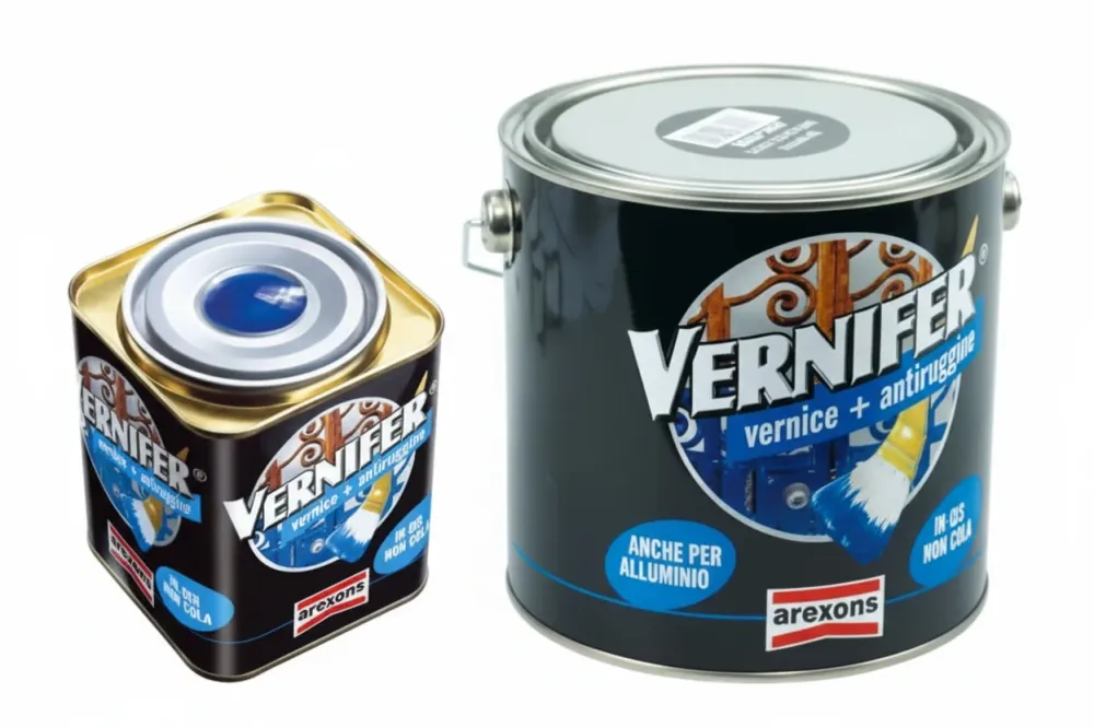 Vernifer Vernice Antiruggine Gel Grafite Metallizzato (4907) Ml.750 Arexons