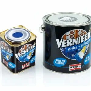 Vernifer Vernice Antiruggine Gel Grigio Ferro Satinato (4885) Ml.750 Arexons