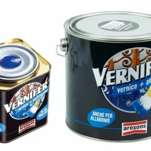 Vernifer Vernice Antiruggine Gel Grigio Peltro Metallizzato (4909) Ml.750 Arexons