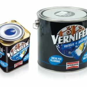 Vernifer Vernice Antiruggine Gel Grigio Peltro Antichizzato (4892) Ml.750 Arexons