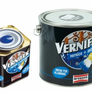 Vernifer Vernice Antiruggine Gel Verde Smeraldo Brillante (4927) Ml.2000 Arexons