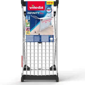 Vileda Infinity Flex Stendibiancheria Estensibile fino 30m | Griglia Telescopica 2 Metri | Tubi XL Anti-Piega | Ideale per...