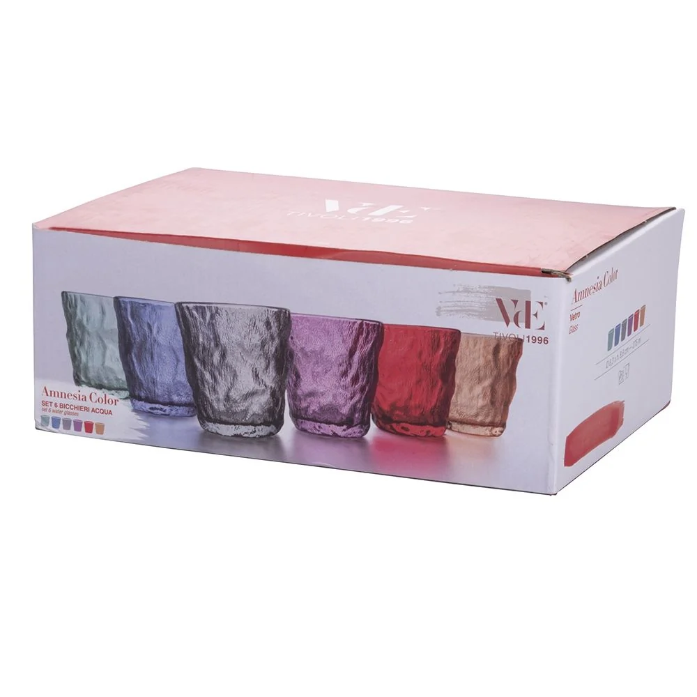 Villa d Este Home Tivoli Set 6 bicchieri acqua 275 ml Amnesia Color
