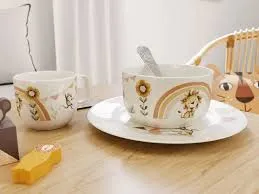 Villeroy & Boch Boho Kids Set di stoviglie per bambini 7 pz. beige, Premium Porcelain