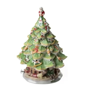 Villeroy & Boch - Christmas Toy's Statuetta Natale Variopinto, Decorazione Natalizie, Carillon