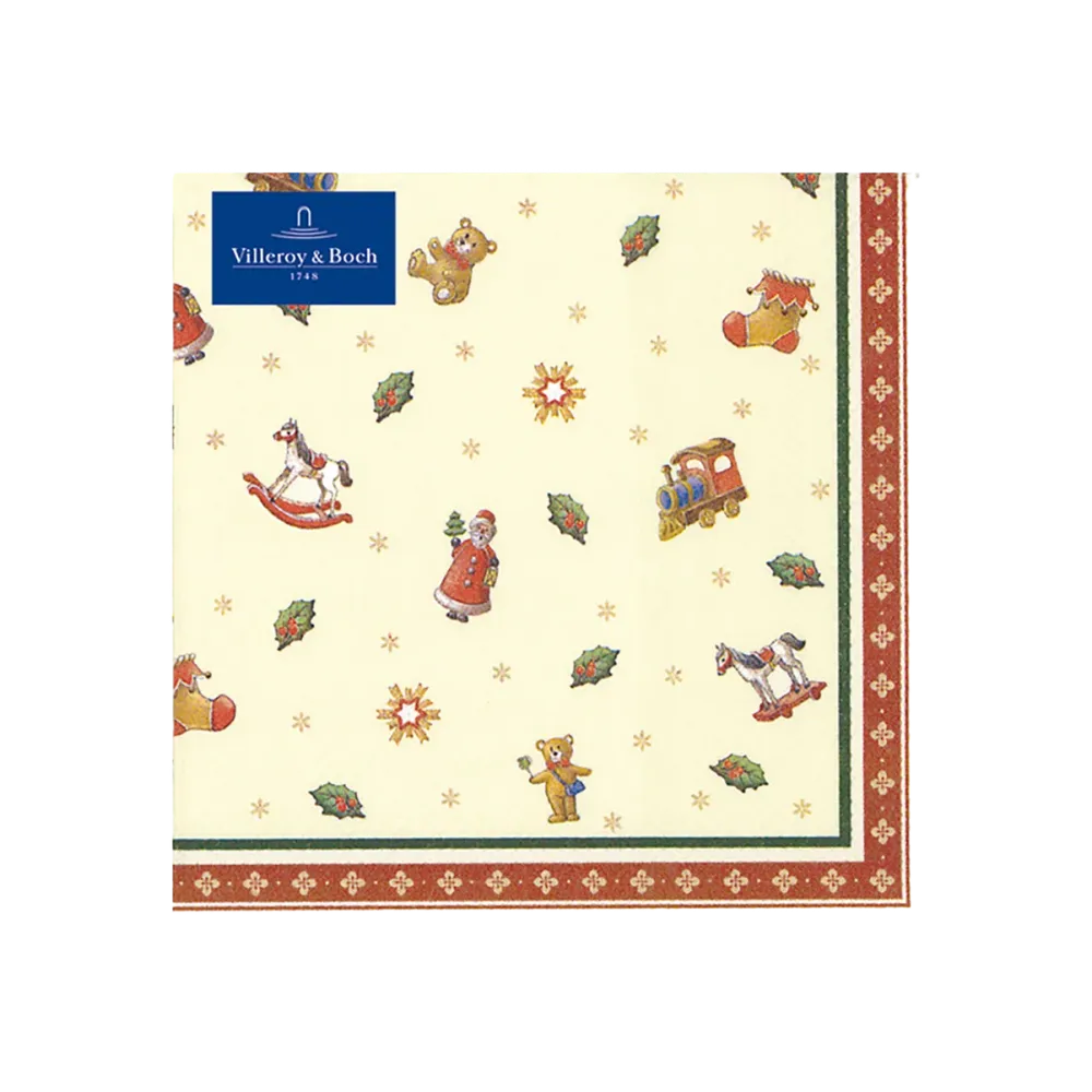 Villeroy & Boch Winter Specials Tovaglioli Toys 25x25 cm 20 Pezzi