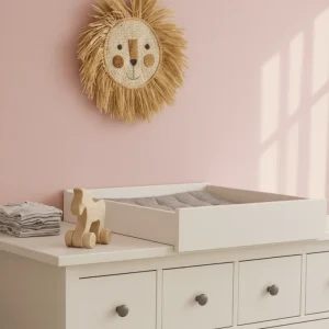 Wickelaufsatz bianco per fasciatura trasversale adatto per comò HEMNES larghi e stretti