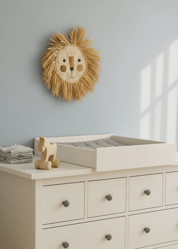 Wickelaufsatz bianco per fasciatura trasversale adatto per comò HEMNES larghi e stretti