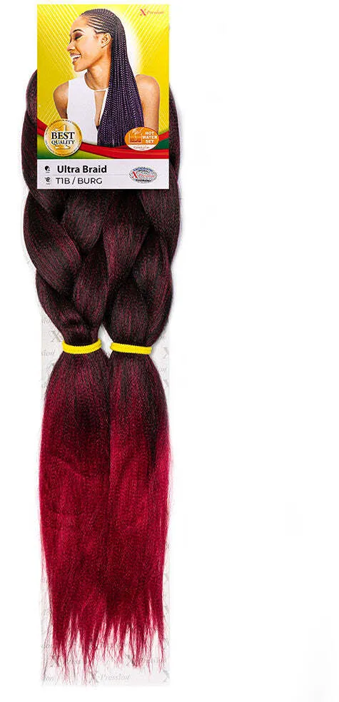 X-PRESSION NIGERIA EXTENSION PER CAPELLI - ALLUNGAMENTO ARTIFICIALE PER TRECCINE COLOUR # T1B/ BURG .