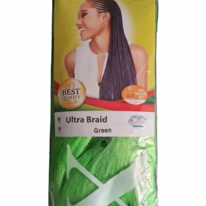 X-PRESSION NIGERIA EXTENSION PER CAPELLI - ALLUNGAMENTO ARTIFICIALE PER TRECCINE COLOUR GREEN VERDE .