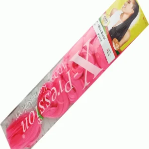 X-PRESSION NIGERIA EXTENSION PER CAPELLI - ALLUNGAMENTO ARTIFICIALE PER TRECCINE COLOUR PINK .