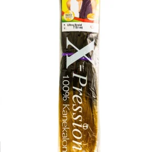 X-PRESSION NIGERIA EXTENSION PER CAPELLI - ALLUNGAMENTO ARTIFICIALE PER TRECCINE COLOUR #T1B/144 .