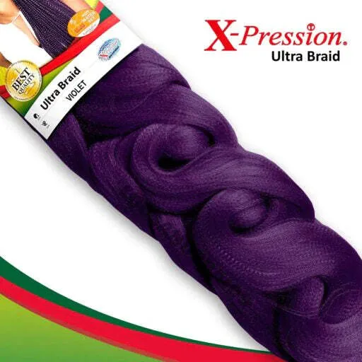 X-PRESSION NIGERIA EXTENSION PER CAPELR TRECCINE - ALLUNGAMENTO ARTIFICIALE PER CAPPELLI COLOUR # VIOLET .