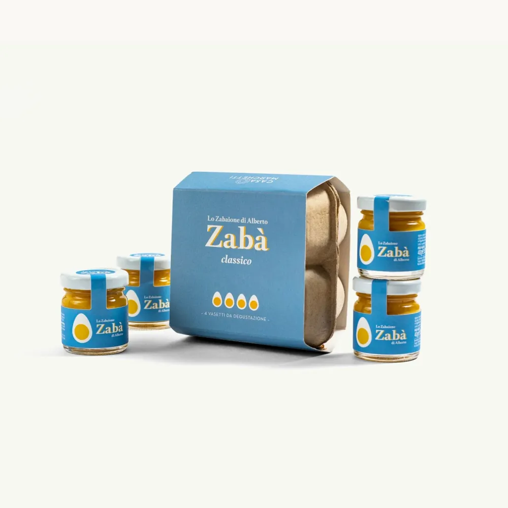 Zabà Classico Mini al Marsala, 4x40g – Zabaione Artigianale Portauova