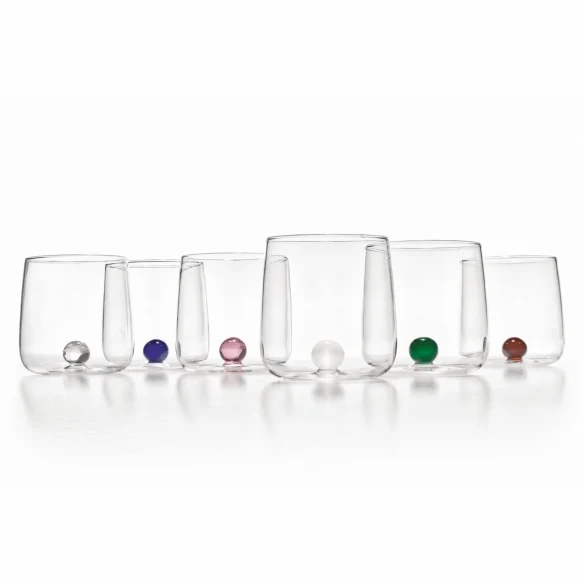 Zafferano Set 6 Bicchieri Tumbler Bilia Bianco 44 cl