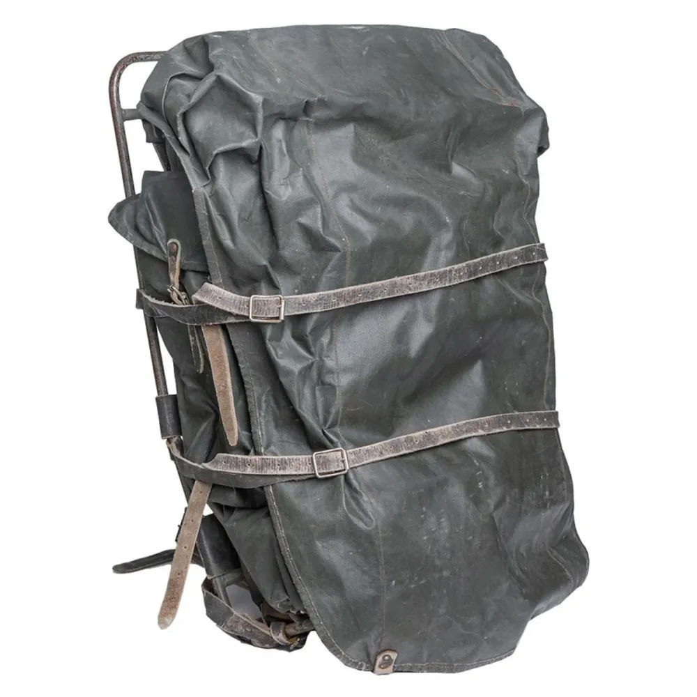 Zaino militare finlandese originale incorniciata cornice impermeack 100l vintage