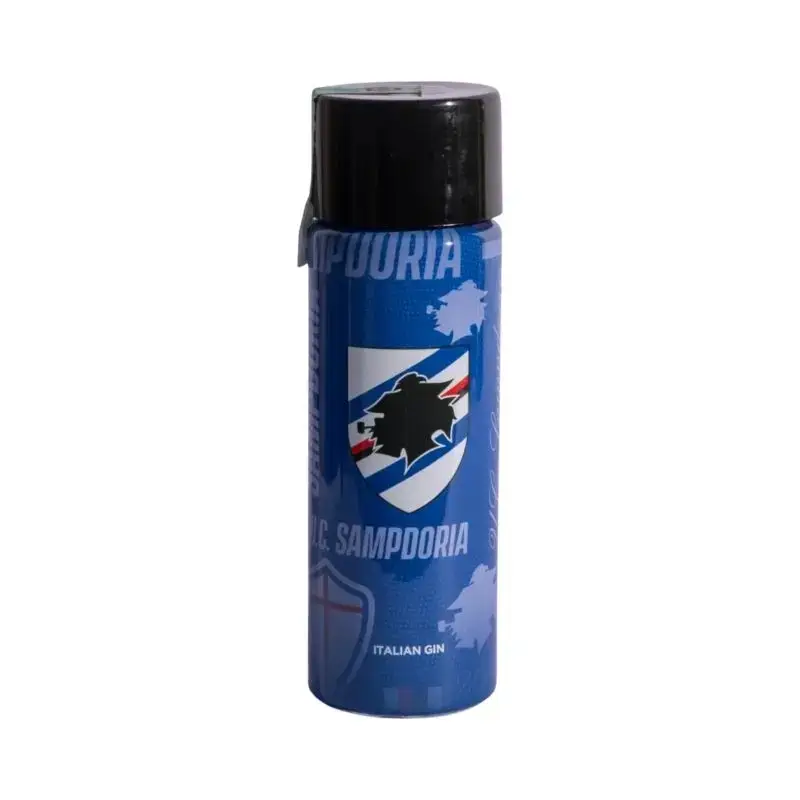 Zen Italian Gin - Gin Ufficiale Sampdoria – Box Regalo con 2 Bicchieri Blucerchiati