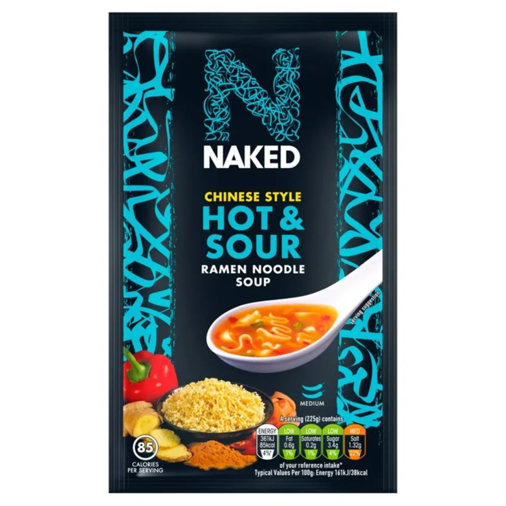 Zuppa cinese calda e acida di Ramen di noodle nudi 25g