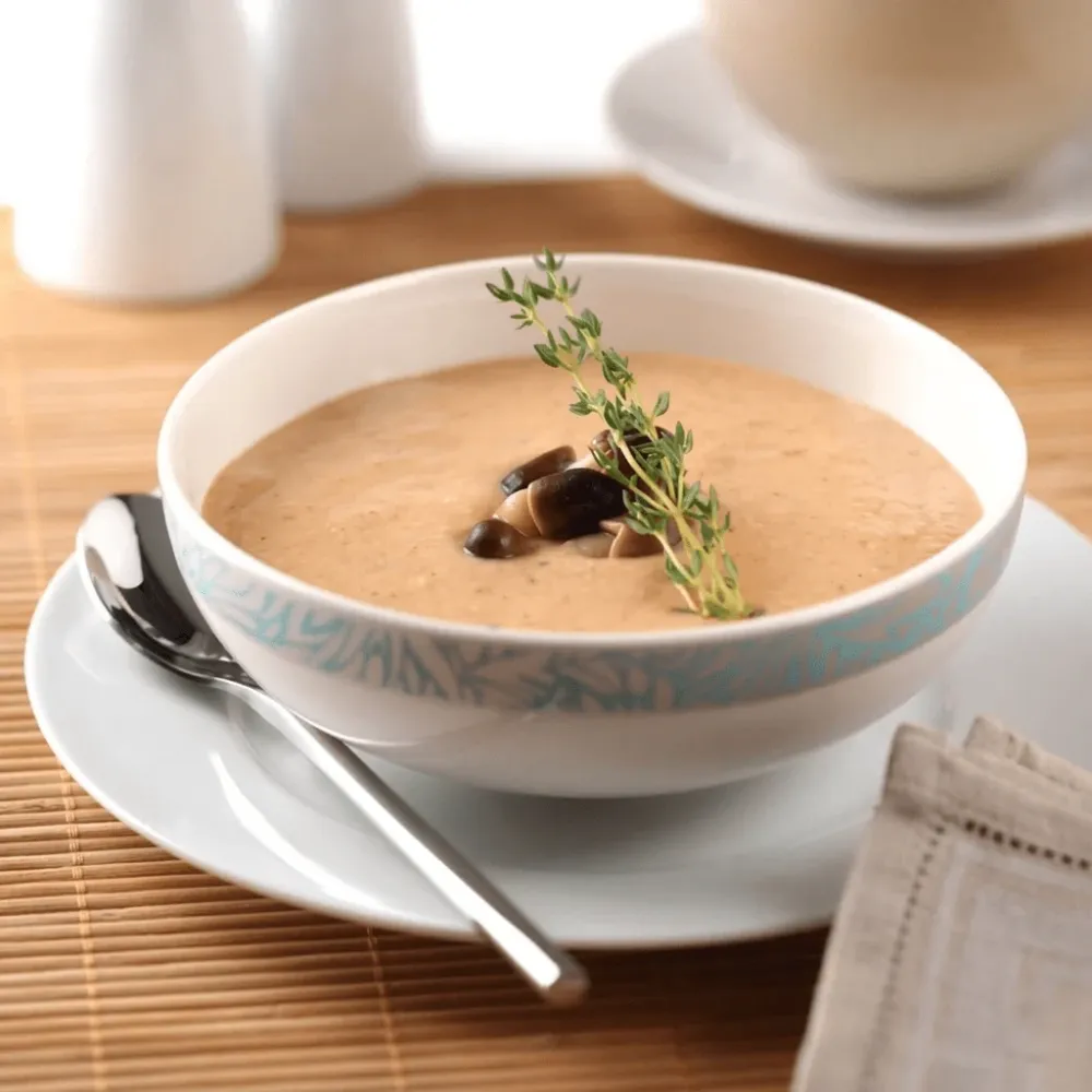 Zuppa di funghi Iperproteica senza glutine