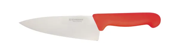 Coltello da chef Schneider misura: 16 cm manico rosso 260804