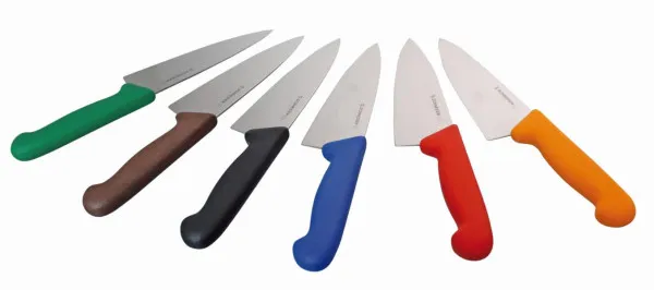 Coltello da chef Schneider misura: 16 cm manico rosso 260804