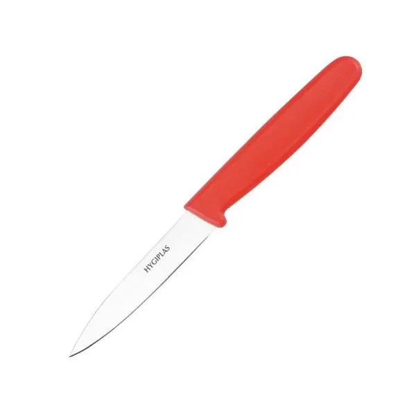 Coltello da cucina Hygiplas 7cm rosso C542