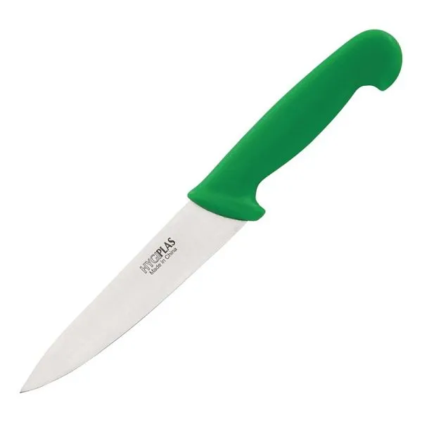 Coltello cuoco Hygiplas 16cm verde C864