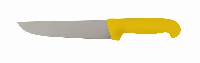 Coltello da macello Schneider lunghezza lama 210 mm manico giallo 268421