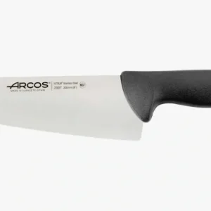 Coltello da cucina colore nero Serie 2900 da 200 mm con Affilatore Integrato
