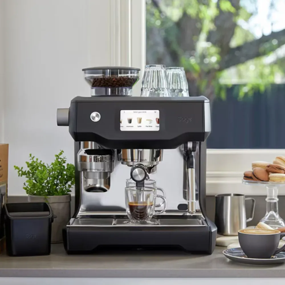 Set per Caffè Francese Caffettiera Espresso Automatica con 2 caldaie e schermo touch Oracle Touch Sage
