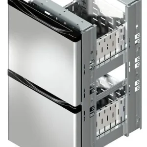 Blocco cassetti gel-o-mat per tavoli refrigeranti per bevande Porte da 51 cm acciaio inossidabile cassetti 2 x 1/2 290KT.20I