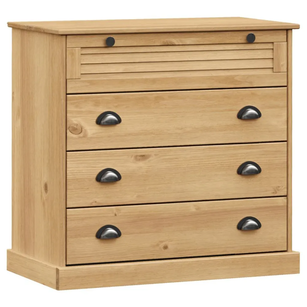 Cassettiera VIGO 80x40x76 cm Legno Massello di Pino