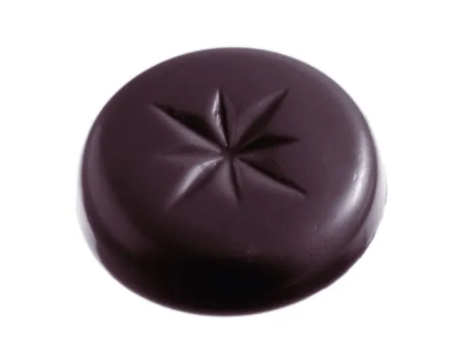 Schneider stampo per cioccolato biscotto rotondo con stella 275x135 mm Ø30x7mm 421357