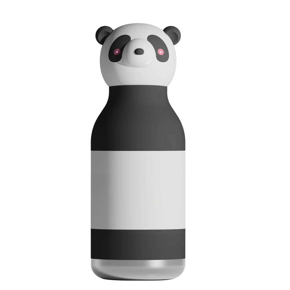 Asobu Bottiglia termica con cannuccia Bestie - Panda 460 ml
